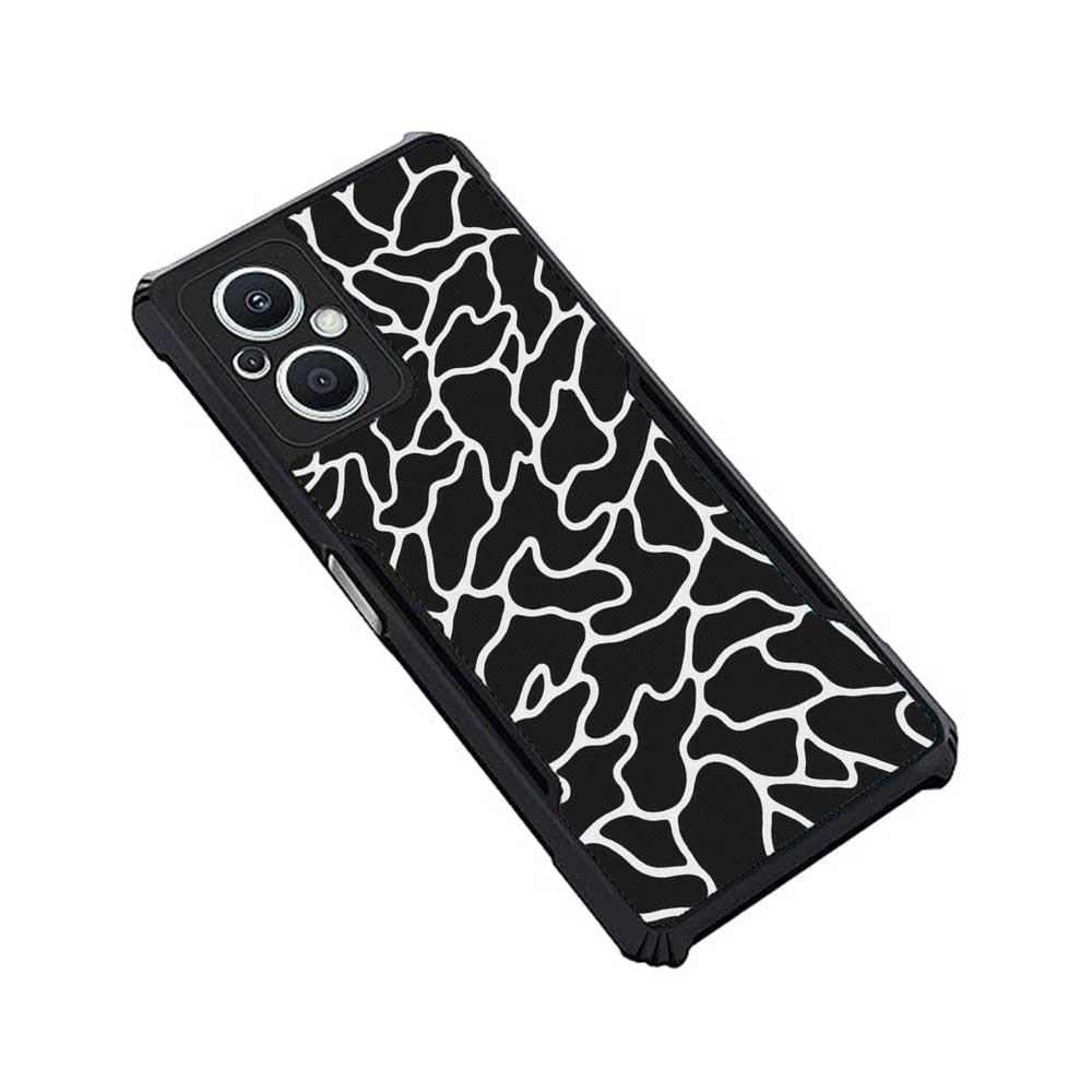 Coberta Back Cover For OPPO F21 Pro 5G Back Cover Case - Zig Zag Maze black and white PT99 D03692