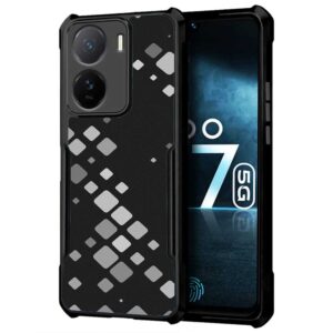 Coberta Back Cover For iQoo Z7s 5G Back Cover Case - Black and Grey 3D pattern PT99 D11931