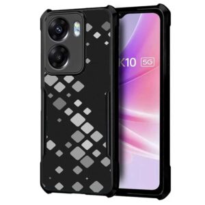 Coberta Back Cover For OPPO K10 5G Back Cover Case - Black and Grey 3D pattern PT99 D11931