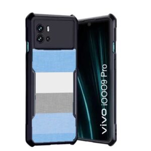 Coberta Back Cover For iQoo 9 Pro 5G Back Cover Case - Blue white and Grey stripes PT99 D12659