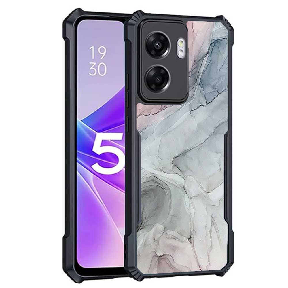 Coberta Back Cover For OPPO A77 Back Cover Case - Pink and Grey marble PT99 D12804