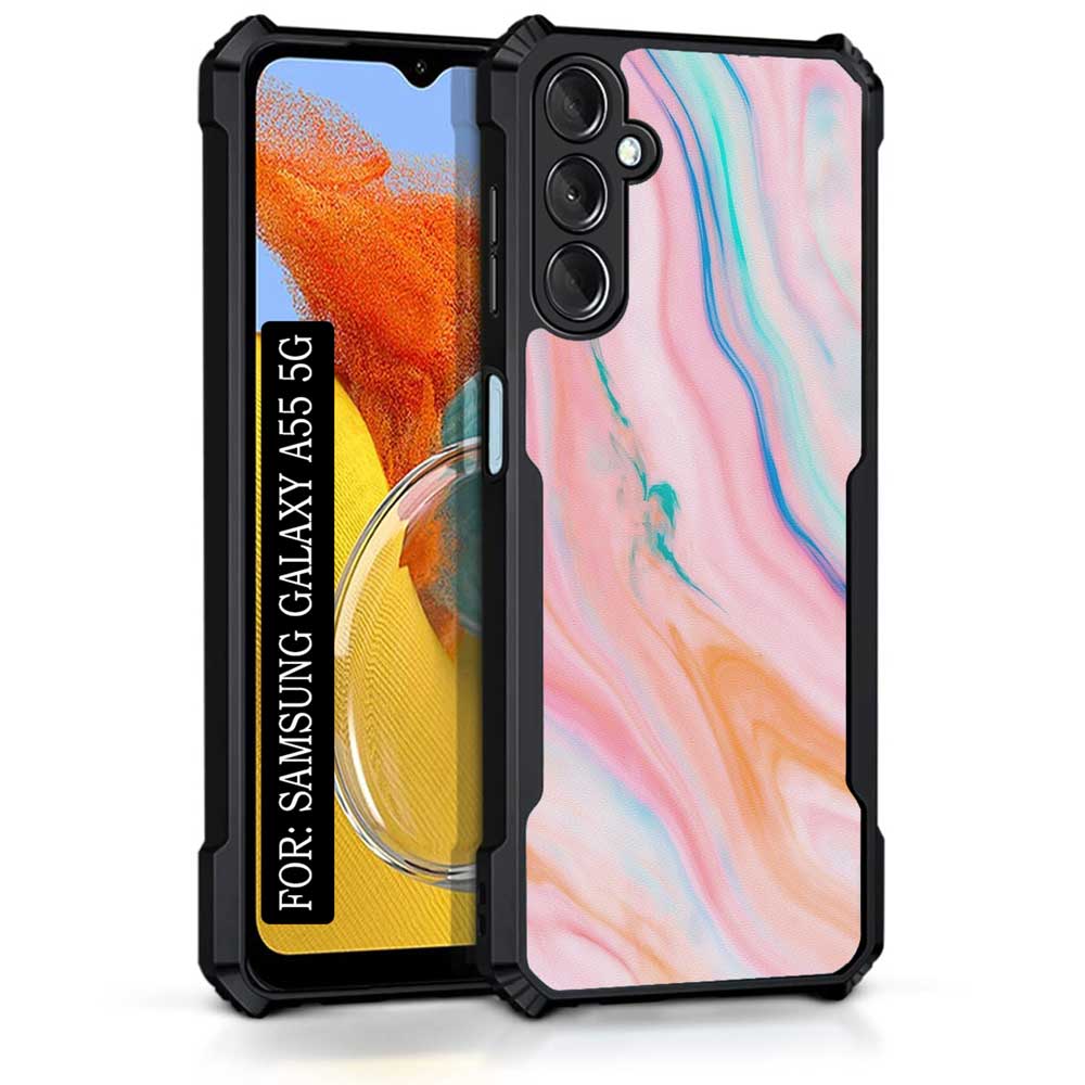 Coberta Back Cover For Samsung Galaxy A55 5G Back Cover Case - Pink Marble PT99 D11781