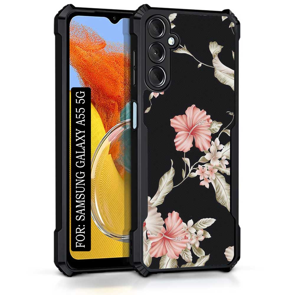 Coberta Back Cover For Samsung Galaxy A55 5G Back Cover Case - Pinkish red floral PT99 D12221