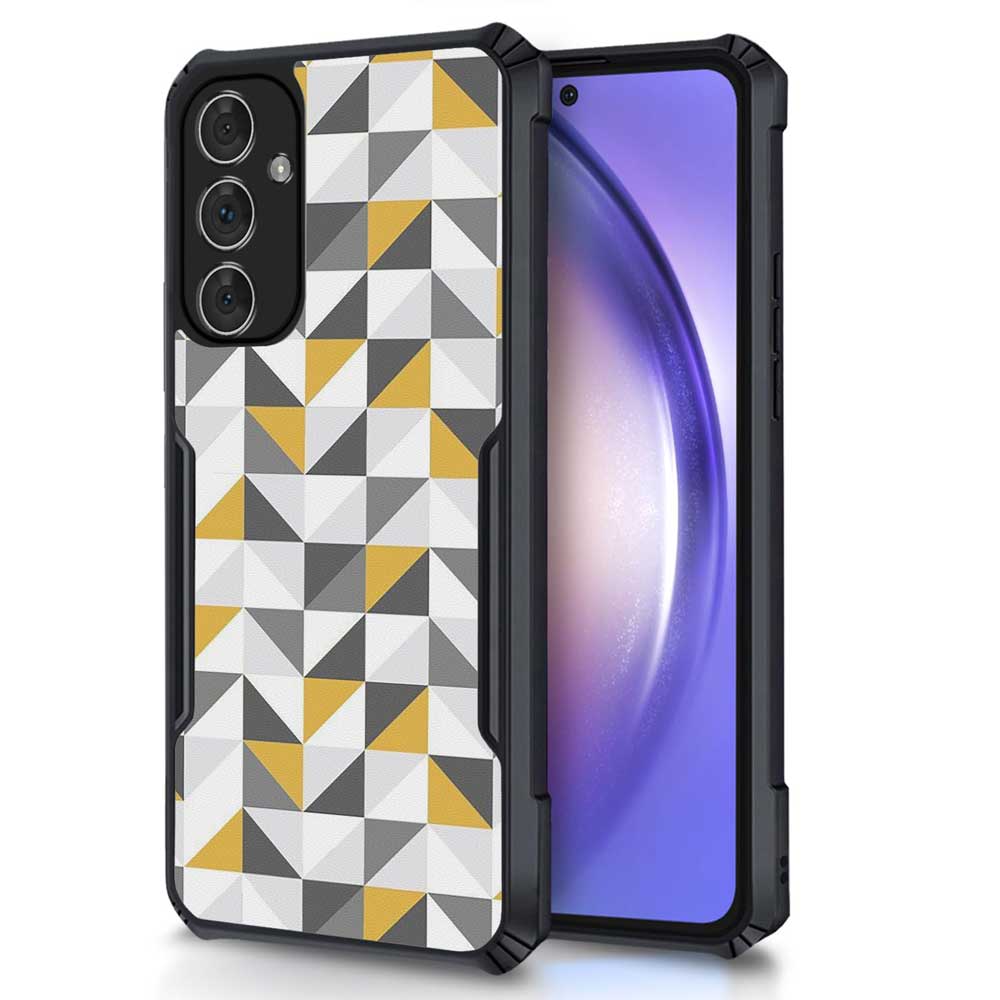 Coberta Back Cover For Samsung Galaxy M23 5G Back Cover Case - 3D yellow grey blue pattern PT99 D11809
