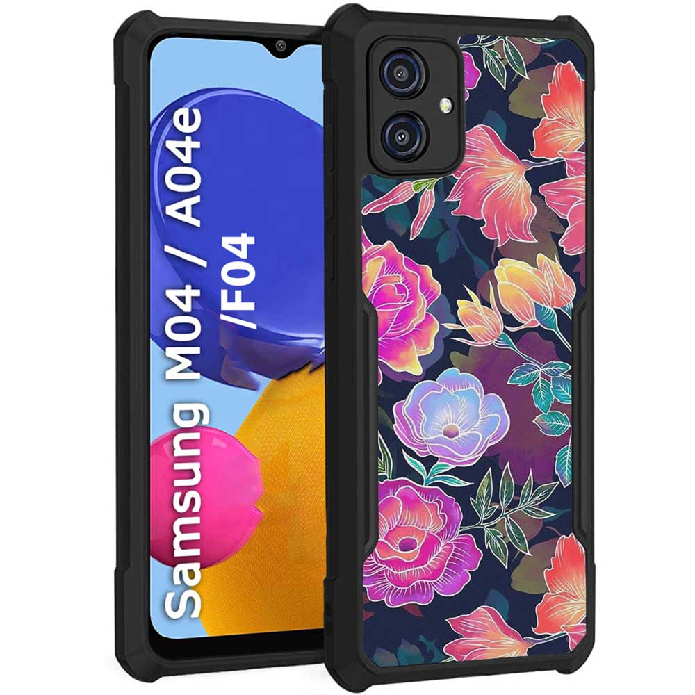 Coberta Back Cover For Samsung Galaxy M04 Back Cover Case - Big flowers Floral PT99 D16074