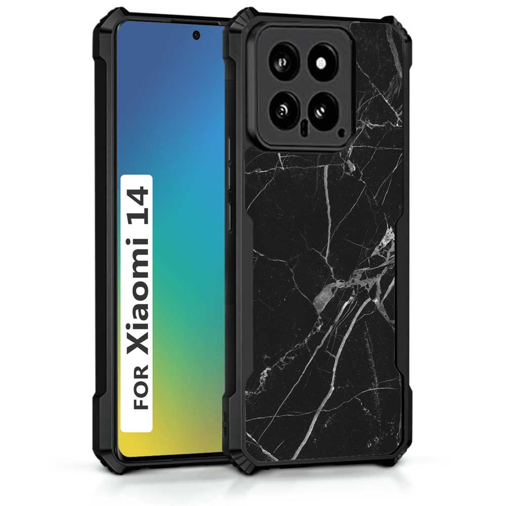 Coberta Back Cover For Xiaomi 14 Back Cover Case - Black Marble PT99 D11086