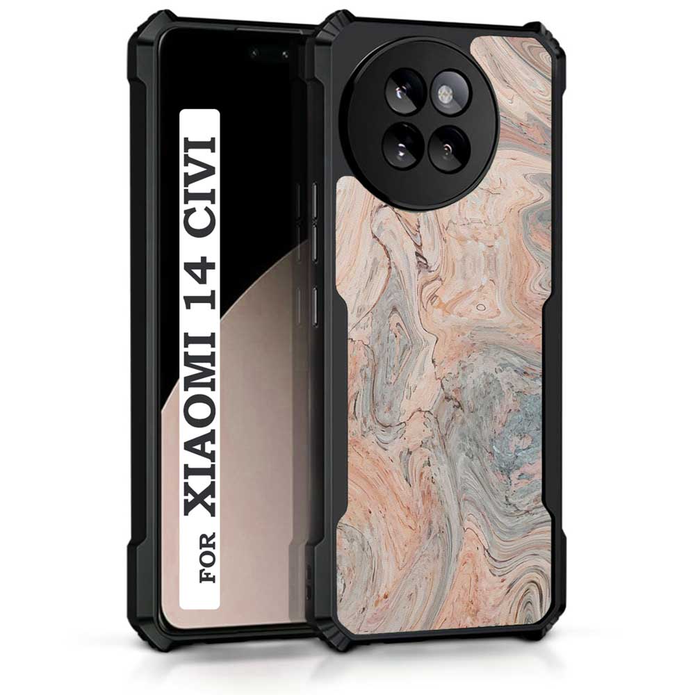 Coberta Back Cover For Xiaomi 14 CIVI Back Cover Case - Natural Bright marble PT99 D12251