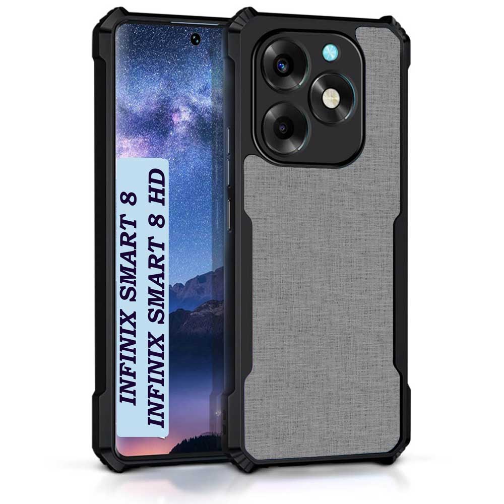 Coberta Back Cover For Infinix Smart 8 Back Cover Case - Plain Grey PT99 D12663