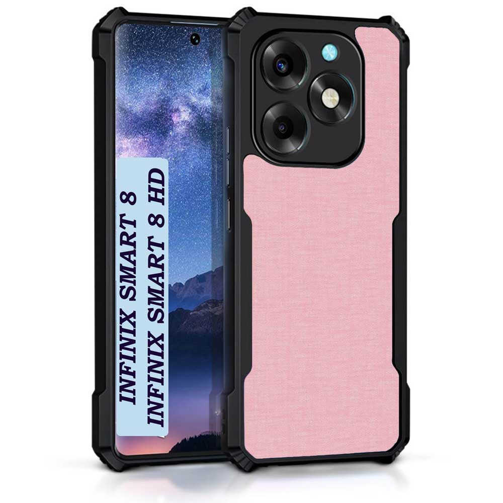Coberta Back Cover For Infinix Smart 8 Back Cover Case - Plain Light Pink PT99 D12668