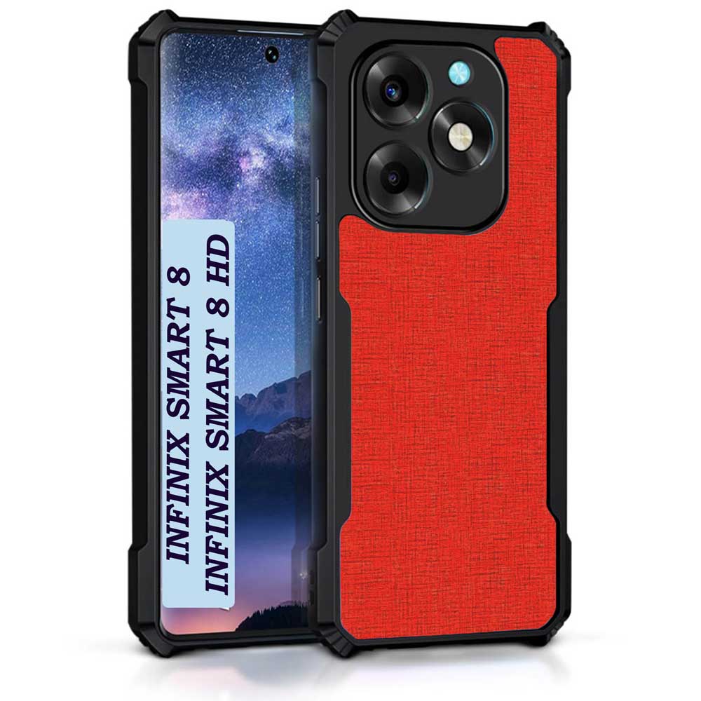 Coberta Back Cover For Infinix Smart 8 Back Cover Case - Plain Dark Red PT99 D12671