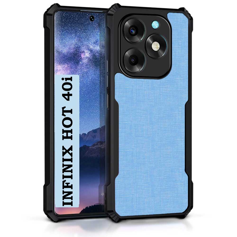 Coberta Back Cover For Infinix Hot 40i Back Cover Case - Plain Blue PT99 D12674