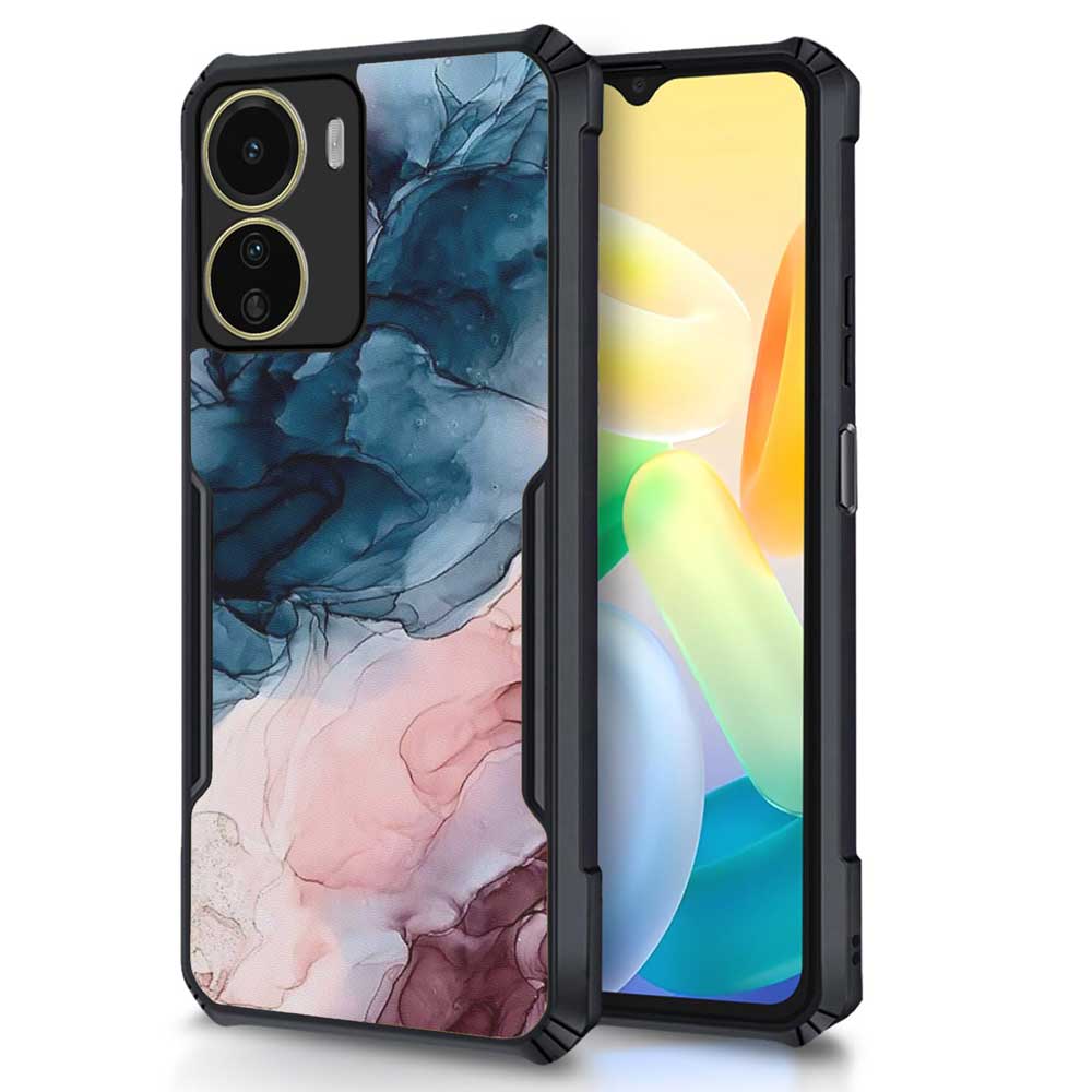 Coberta Back Cover For Vivo Y16 Back Cover Case - Colorful Marble PT99 D12694