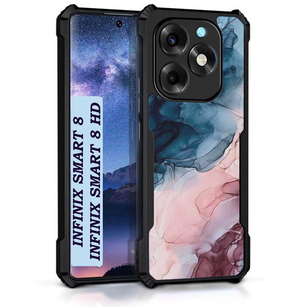Coberta Back Cover For Infinix Smart 8 Back Cover Case - Colorful Marble PT99 D12694