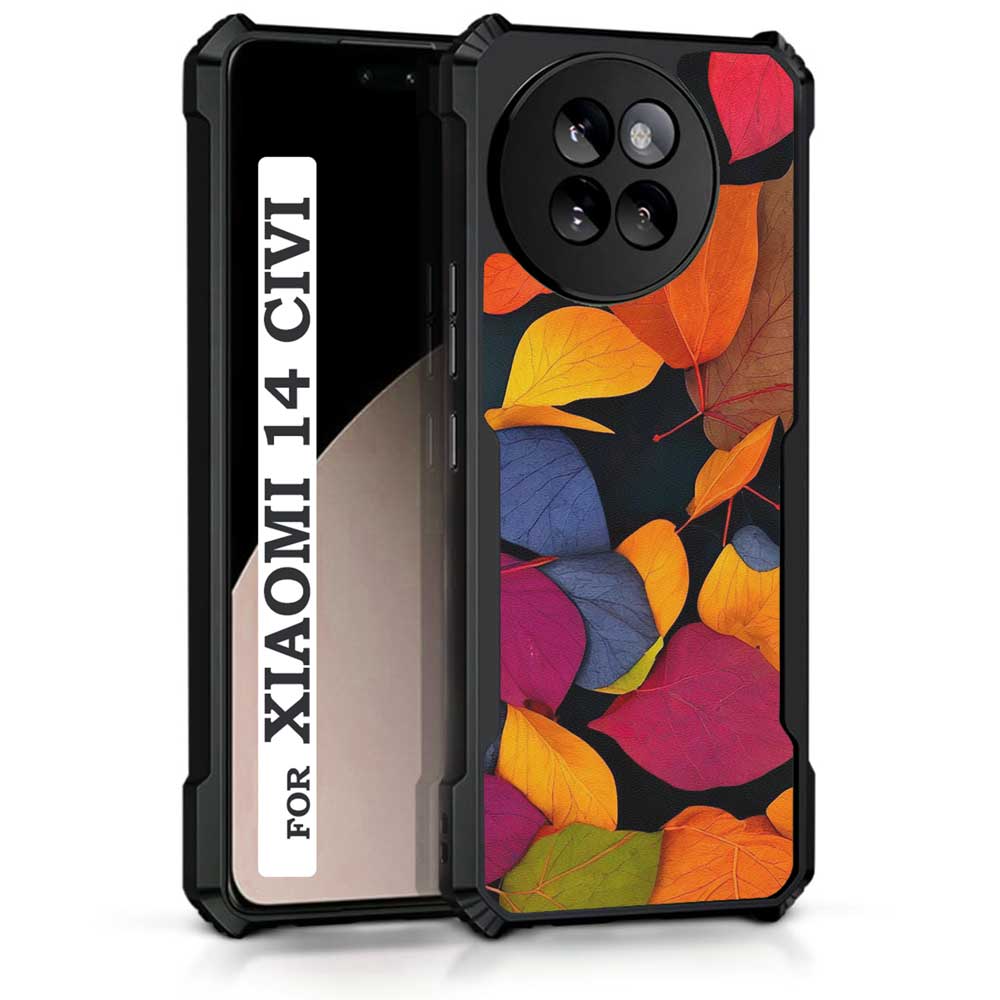 Coberta Back Cover For Xiaomi 14 CIVI Back Cover Case - colorful Leaf bright design PT99 D14967