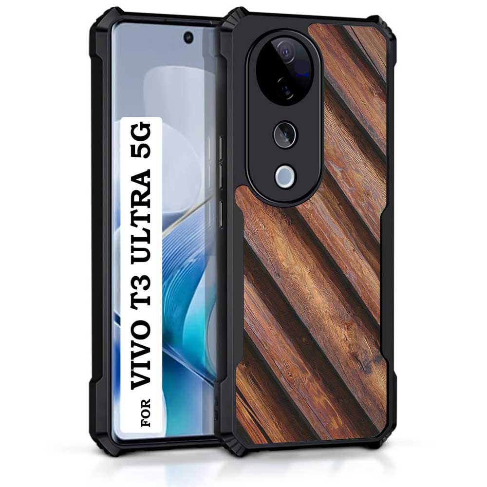 Coberta Back Cover For vivo T3 Ultra 5G Back Cover Case - Bright Wooden Planks PT99 D02260