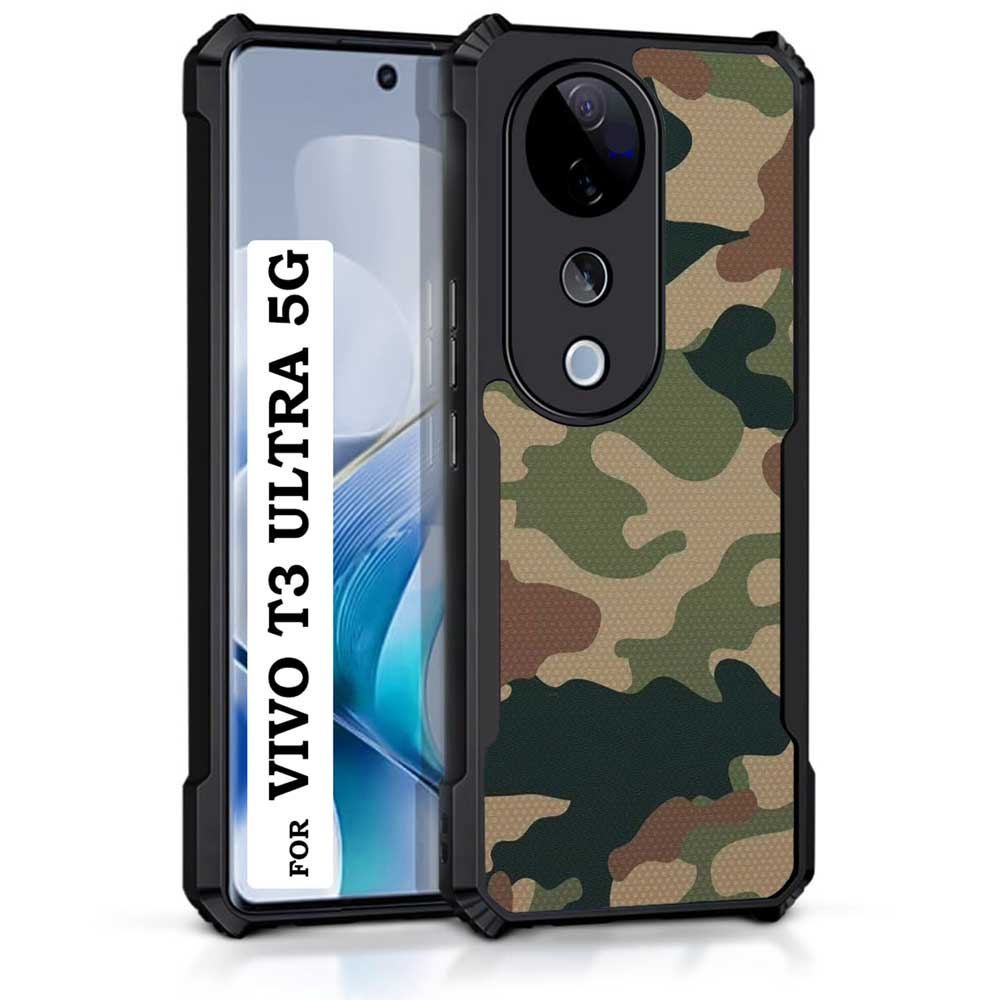 Coberta Back Cover For vivo T3 Ultra 5G Back Cover Case - Camoflague Green Camo PT99 D10180