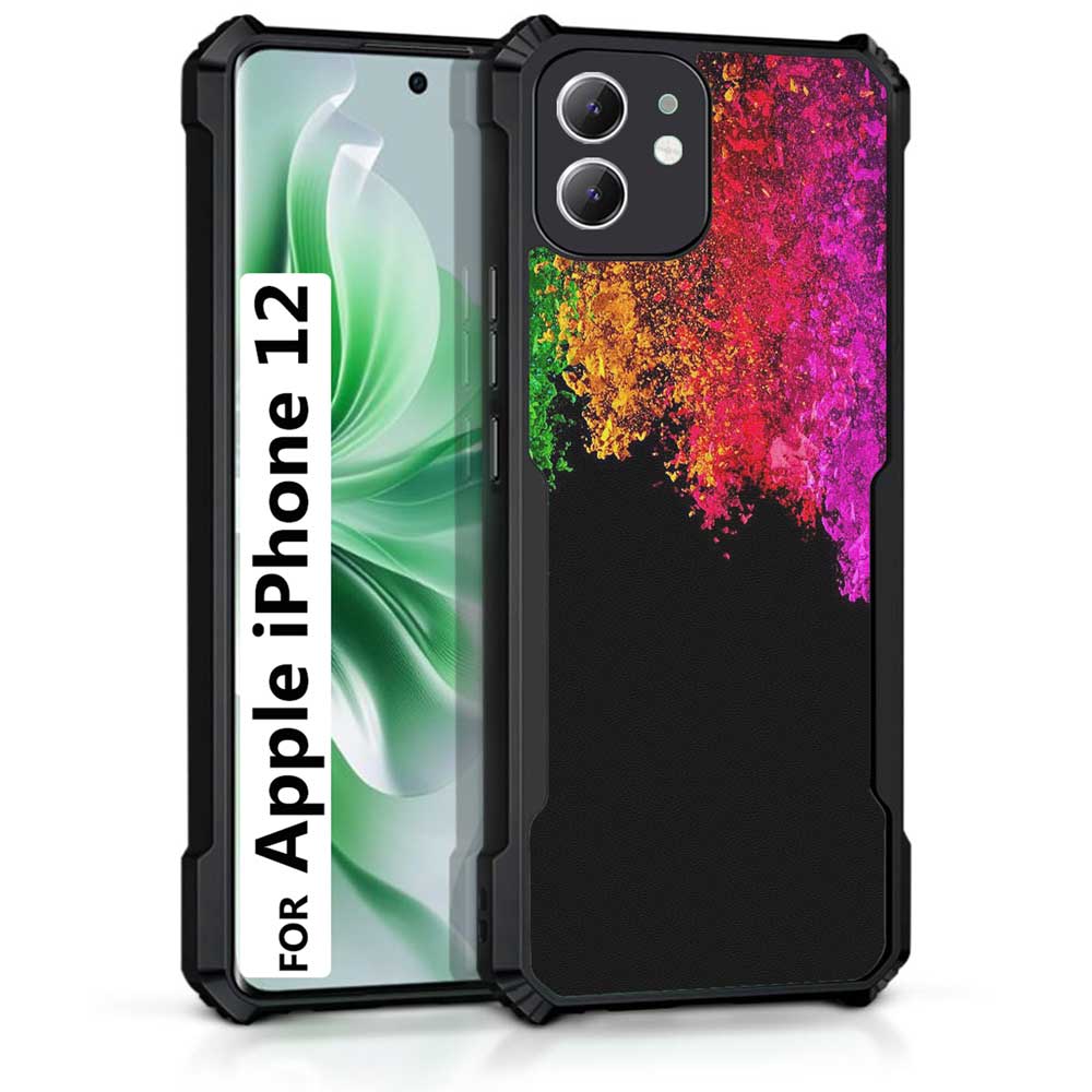 Coberta Back Cover For Apple iPhone 12 Back Cover Case - Colorful flowing waves PT99 D12109