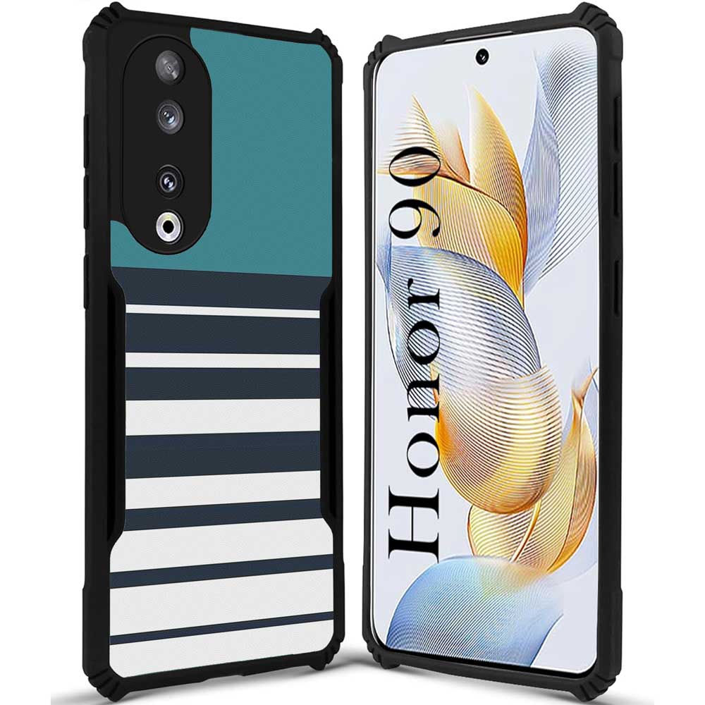 Coberta Back Cover For HONOR 90 Back Cover Case - Cyan stripes PT99 D11847