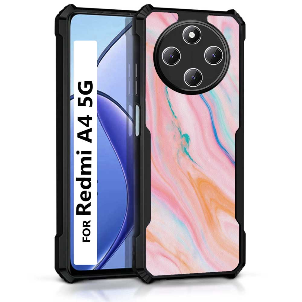 Coberta Back Cover For Redmi A4 5G Back Cover Case - Pink Marble PT99 D11781