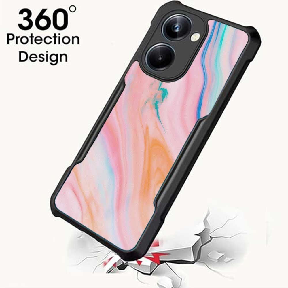 Coberta Back Cover For Vivo Y36 Back Cover Case - Pink Marble PT99 D11781