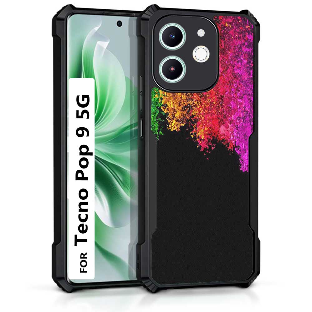 Coberta Back Cover For Tecno Pop 9 5G Back Cover Case - Colorful flowing waves PT99 D12109