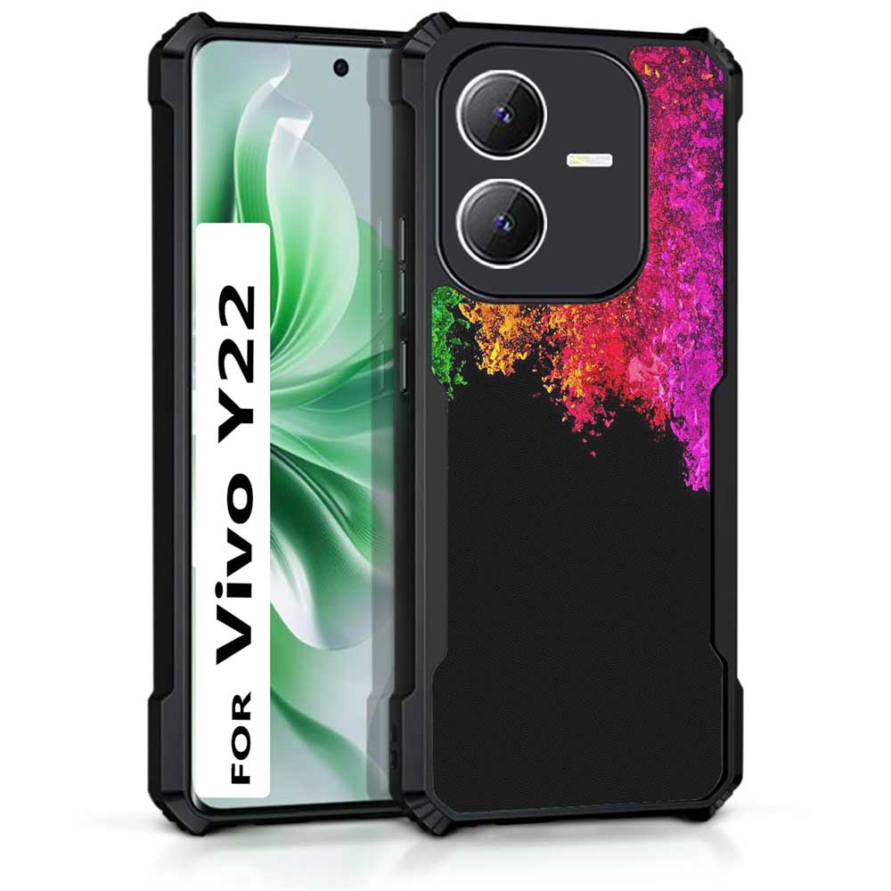 Coberta Back Cover For Vivo Y22 Back Cover Case - Colorful flowing waves PT99 D12109