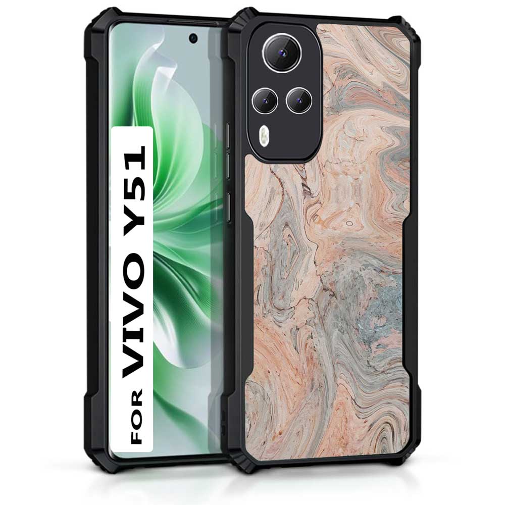 Coberta Back Cover For Vivo Y51 2020 Back Cover Case - Natural Bright marble PT99 D12251