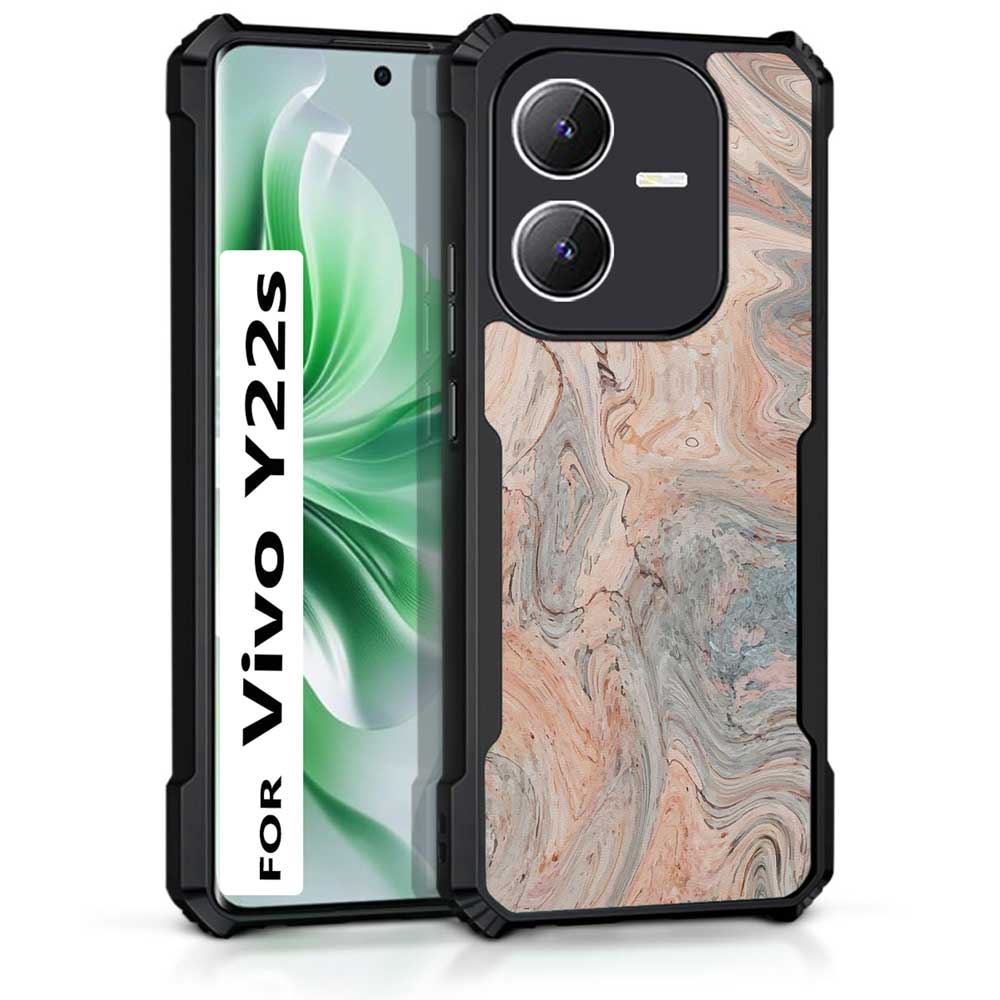 Coberta Back Cover For Vivo Y22s Back Cover Case - Natural Bright marble PT99 D12251