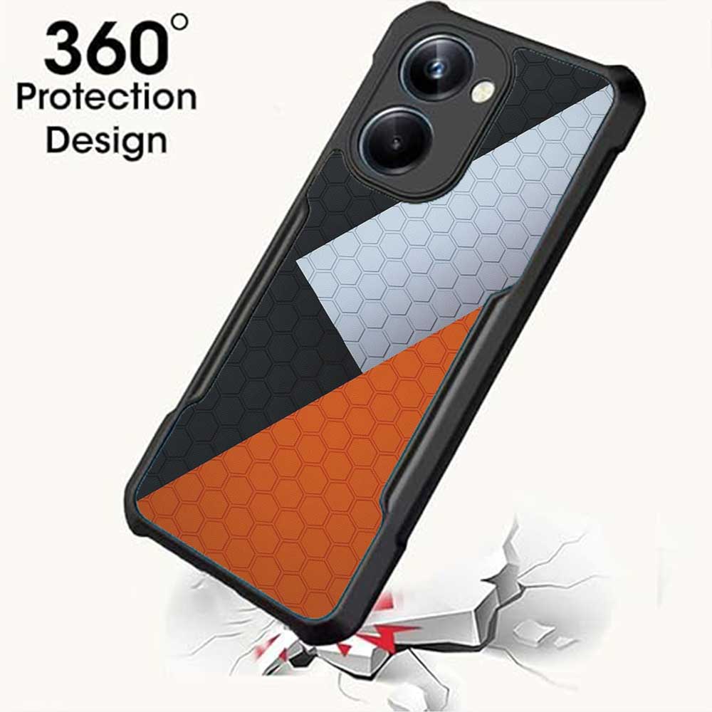 Coberta Back Cover For Vivo Y36 Back Cover Case - Honey comb pattern 3D design PT99 D12629