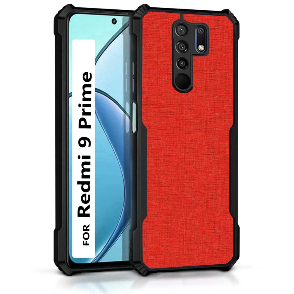 Coberta Back Cover For Redmi 9 Prime Back Cover Case - Plain Dark Red PT99 D12671