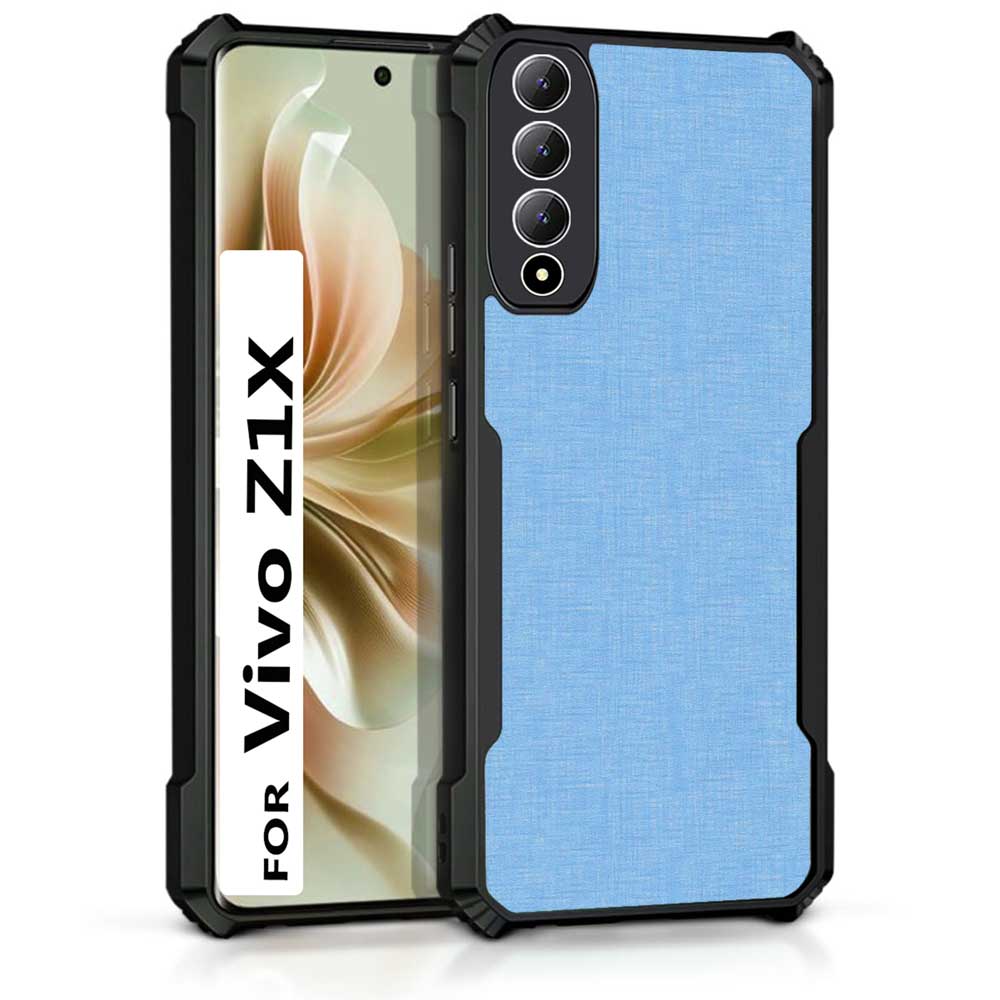 Coberta Back Cover For Vivo Z1x Back Cover Case - Plain Blue PT99 D12674