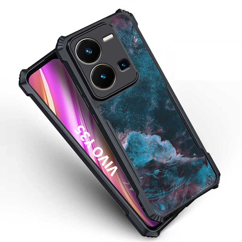 Coberta Back Cover For Vivo Y35 Back Cover Case - Night sky deep blue pattern PT99 D13068