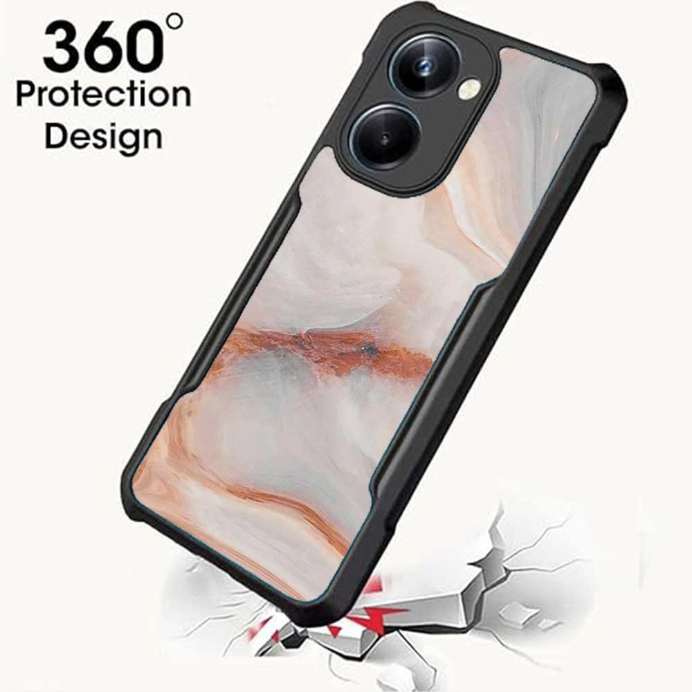 Coberta Back Cover For Vivo Y36 Back Cover Case - Light cream Marble PT99 D13123