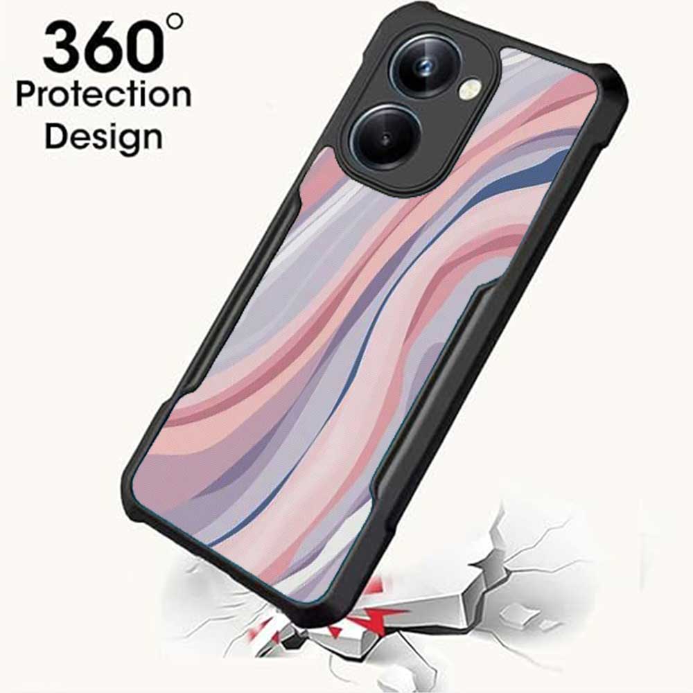 Coberta Back Cover For Vivo Y36 Back Cover Case - Flowing Marble Design PT99 D13580