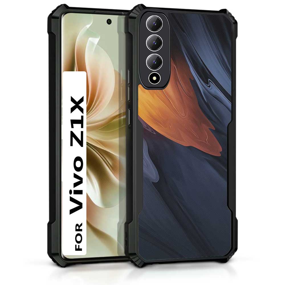 Coberta Back Cover For Vivo Z1x Back Cover Case - Yellow and Grey 3D pattern PT99 D13621