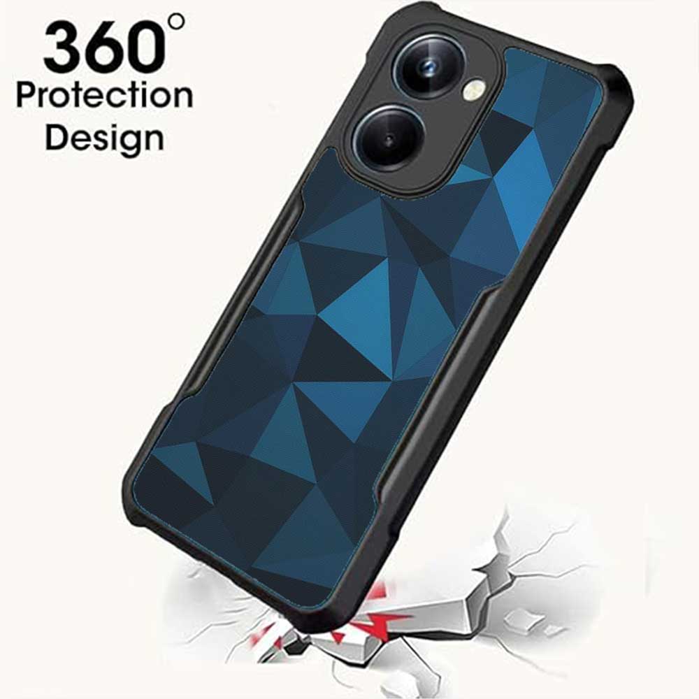 Coberta Back Cover For Vivo Y36 Back Cover Case - Dark Blue Abstract PT99 D14943