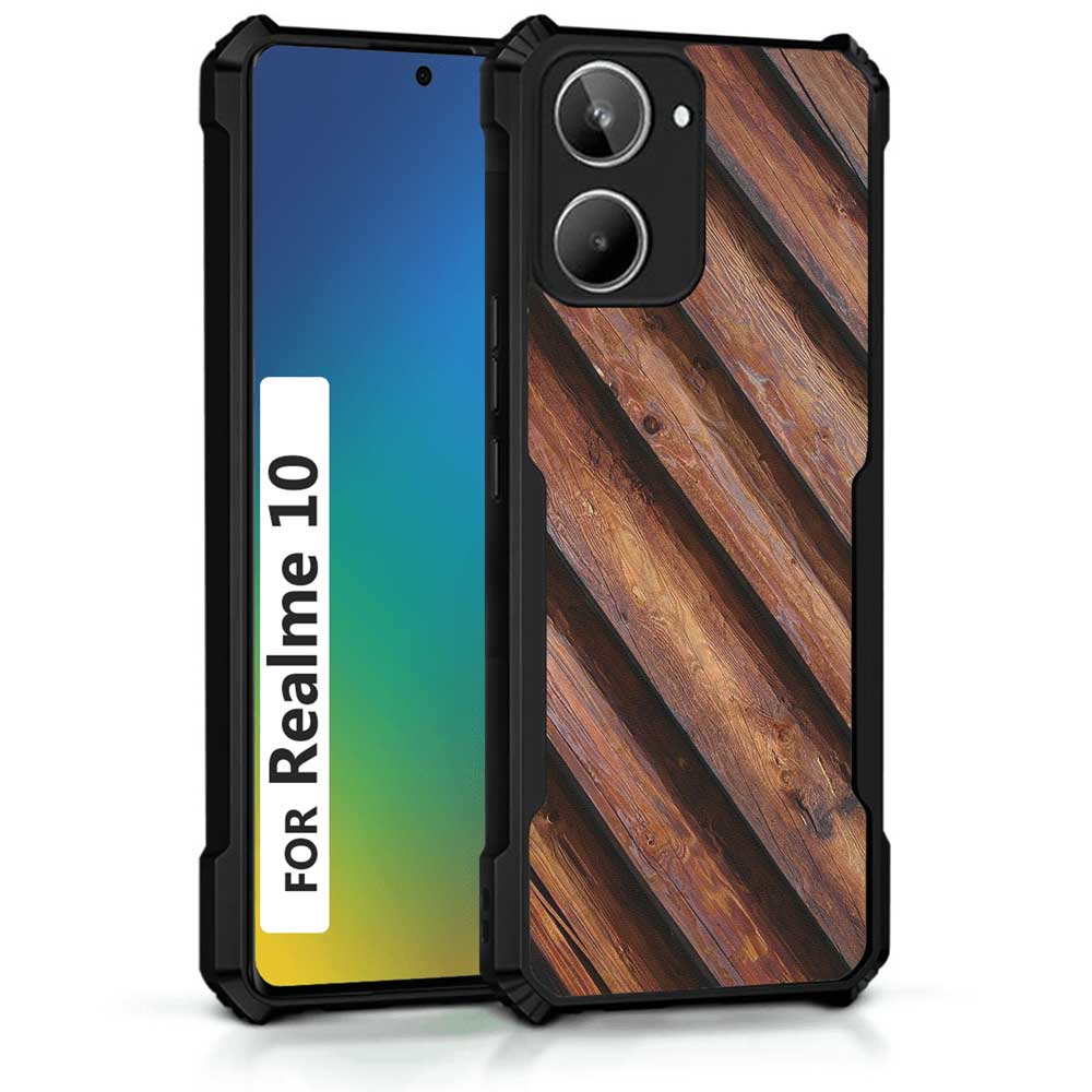 Coberta Back Cover For Realme 10 Back Cover Case - Bright Wooden Planks PT99 D02260