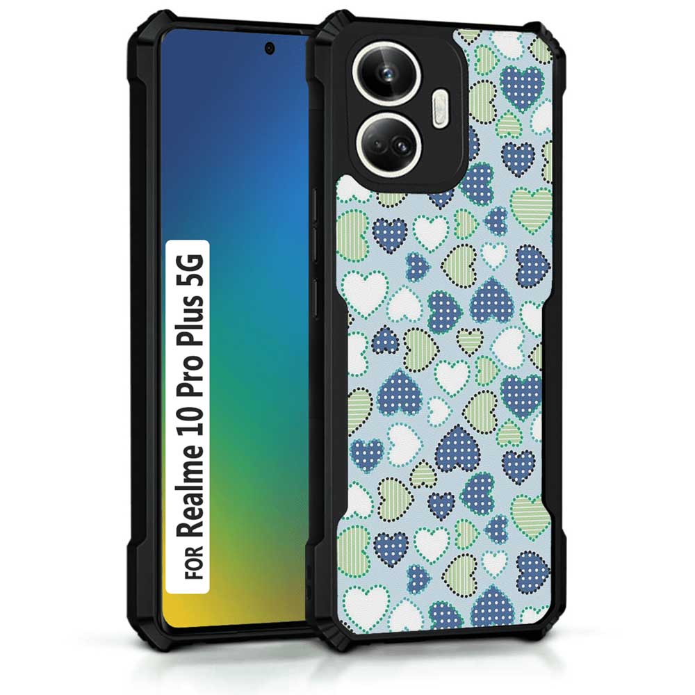 Coberta Back Cover For Realme 10 Pro Plus 5G Back Cover Case - Hearts Confetti Love Gift Design PT99 D10282