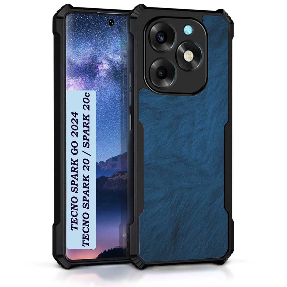 Coberta Back Cover For Tecno Spark 20 Back Cover Case - Plain Blue PT99 D11301