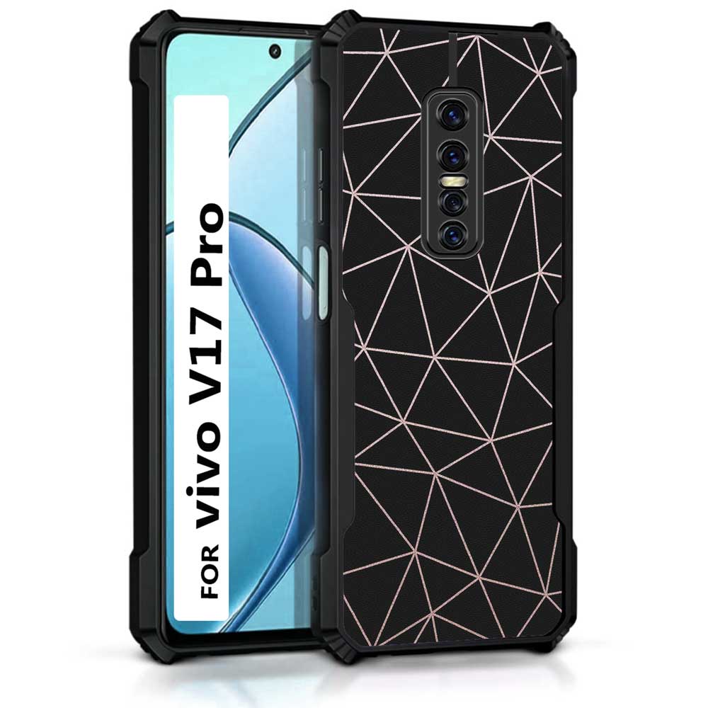 Coberta Back Cover For Vivo V17 Pro Back Cover Case - 3D web black background PT99 D11564