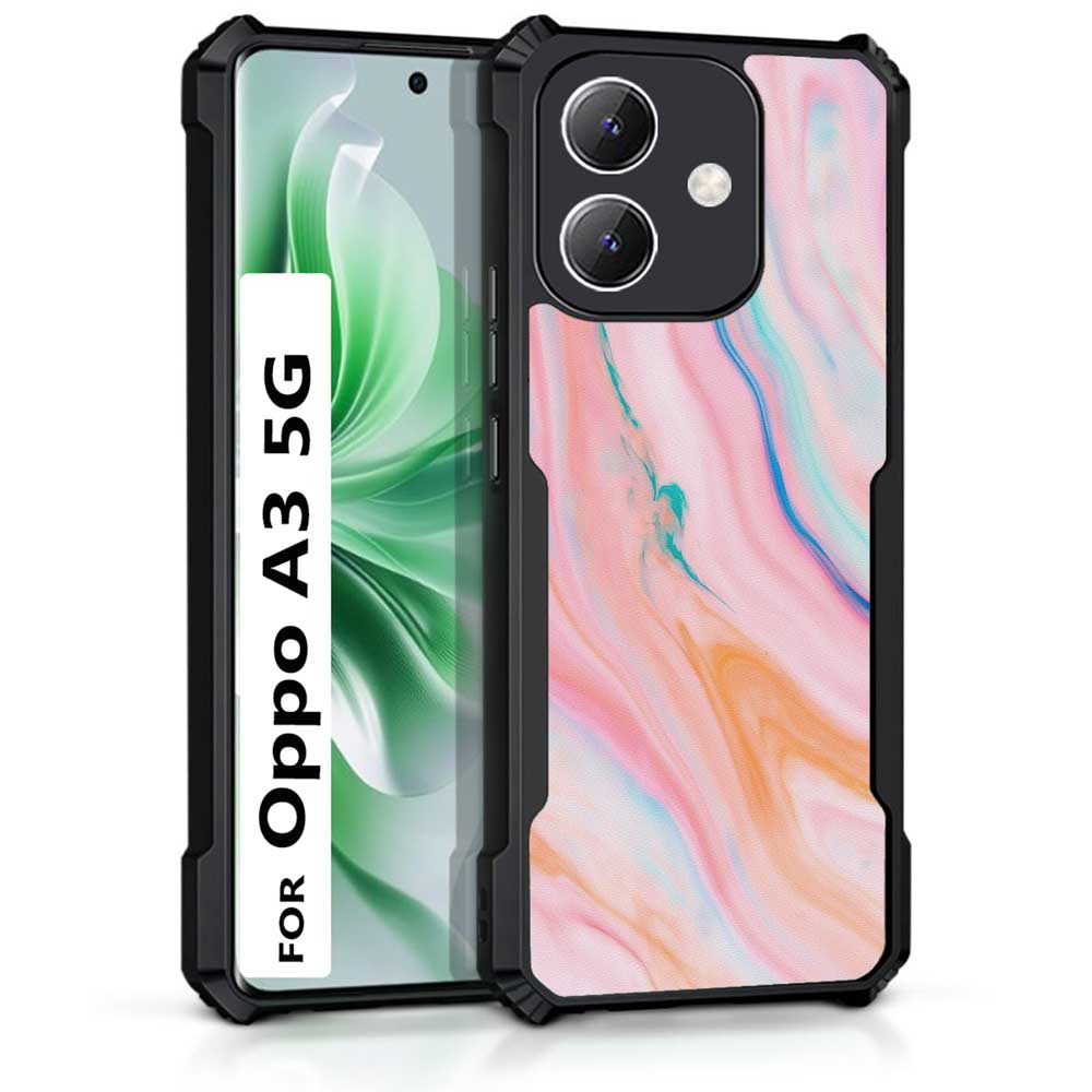 Coberta Back Cover For Oppo A3 5G Back Cover Case - Pink Marble PT99 D11781