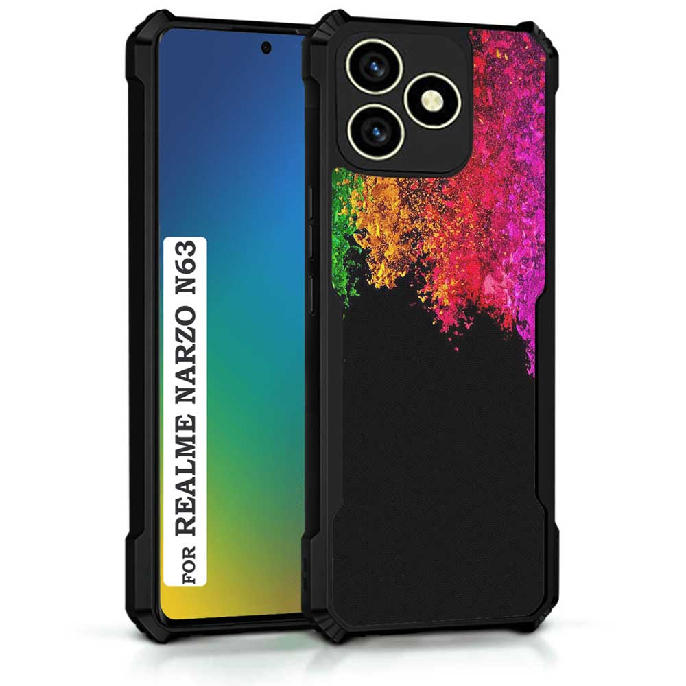 Coberta Back Cover For Realme Narzo N63 Back Cover Case - Colorful flowing waves PT99 D12109