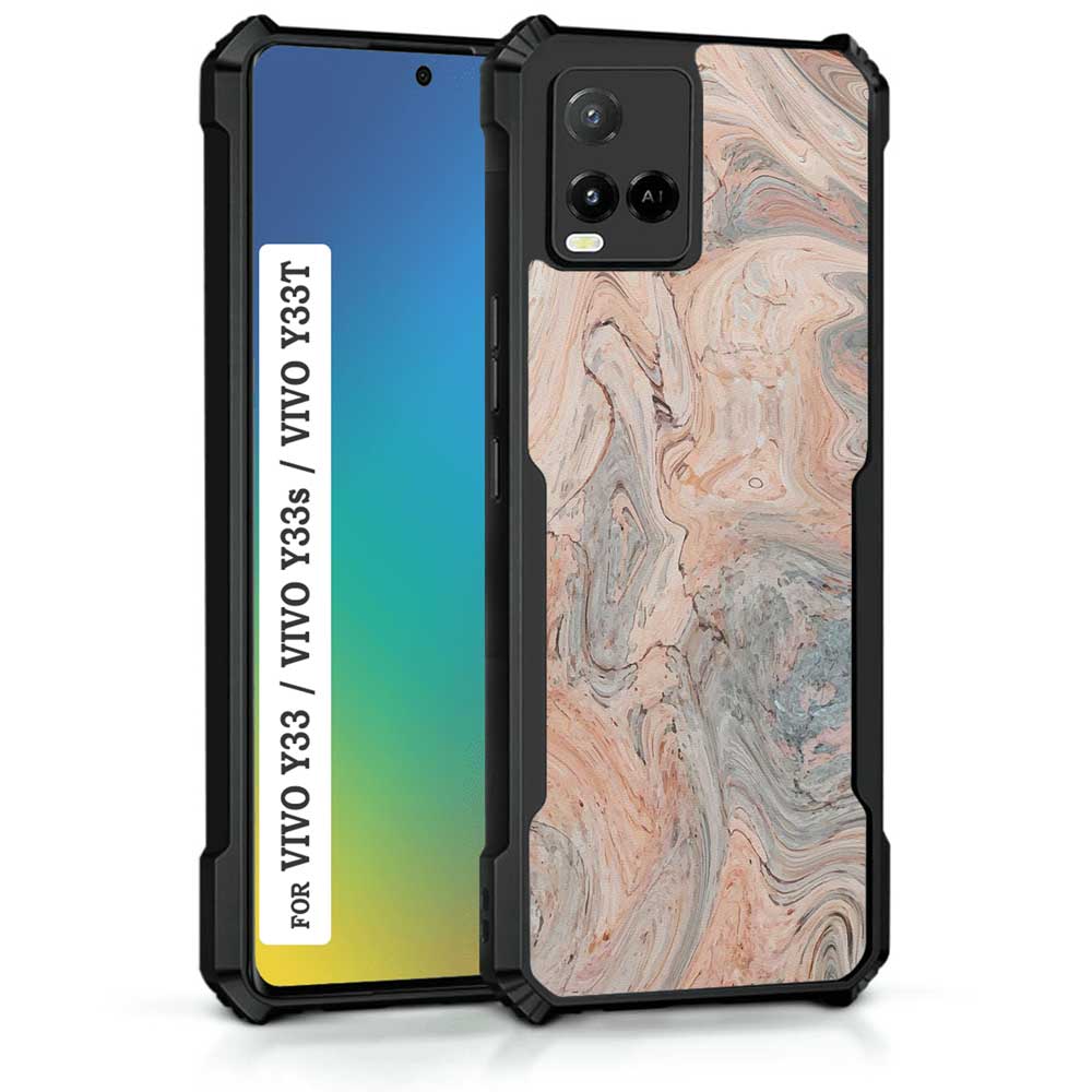Coberta Back Cover For Vivo Y33S Back Cover Case - Natural Bright marble PT99 D12251