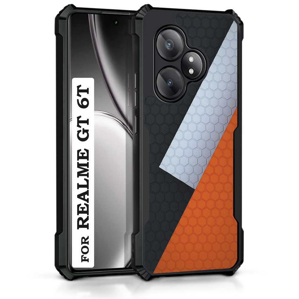 Coberta Back Cover For Realme GT 6T Back Cover Case - Honey comb pattern 3D design PT99 D12629