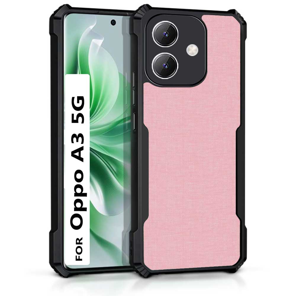 Coberta Back Cover For Oppo A3 5G Back Cover Case - Plain Light Pink PT99 D12668