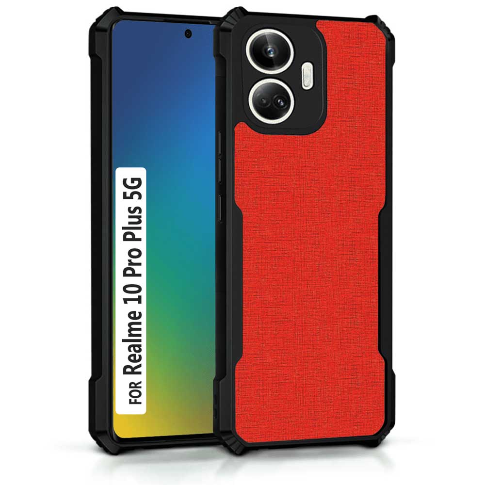 Coberta Back Cover For Realme 10 Pro Plus 5G Back Cover Case - Plain Dark Red PT99 D12671