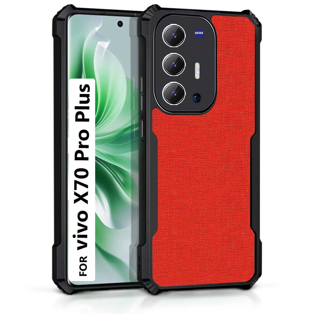 Coberta Back Cover For Vivo X70 Pro Plus Back Cover Case - Plain Dark Red PT99 D12671