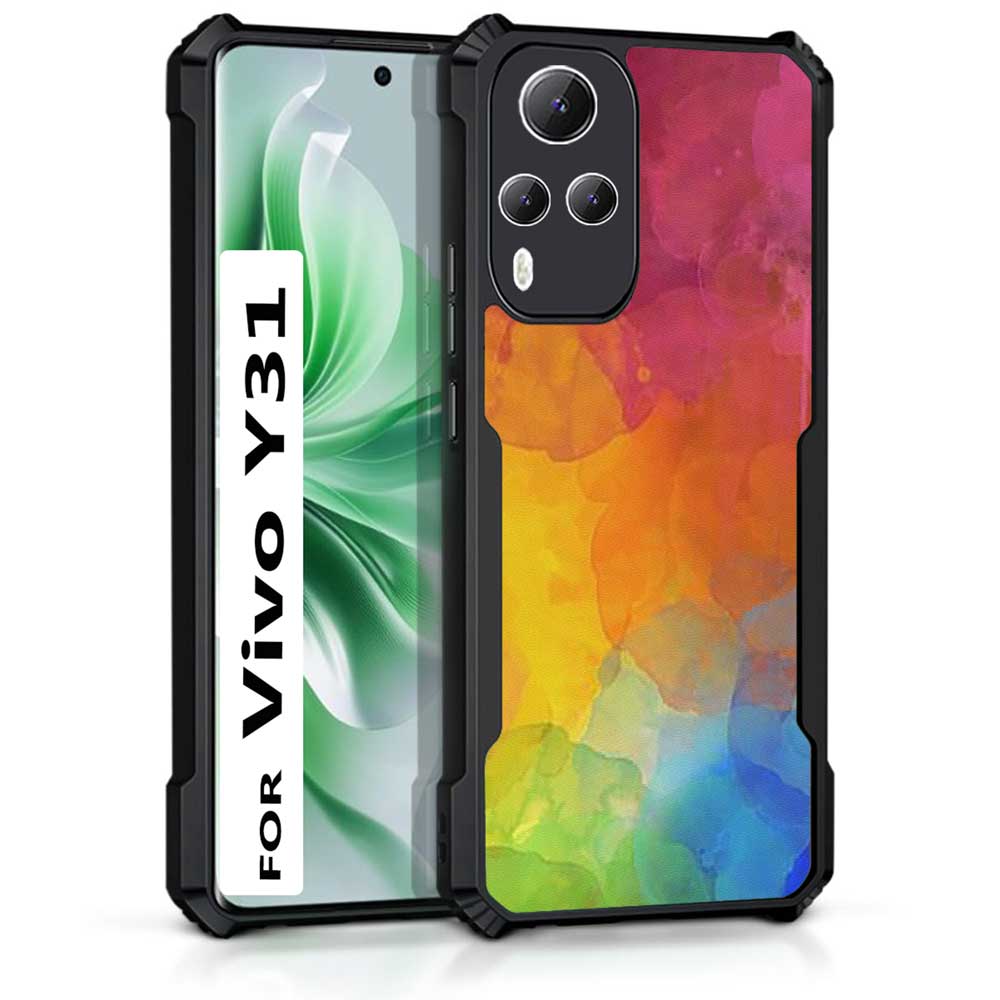 Coberta Back Cover For Vivo Y31 Back Cover Case - Colorful splash PT99 D13098