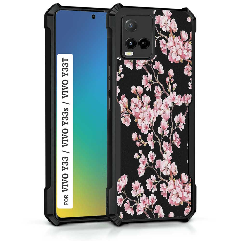Coberta Back Cover For Vivo Y33S Back Cover Case - Small pink Floral PT99 D13816