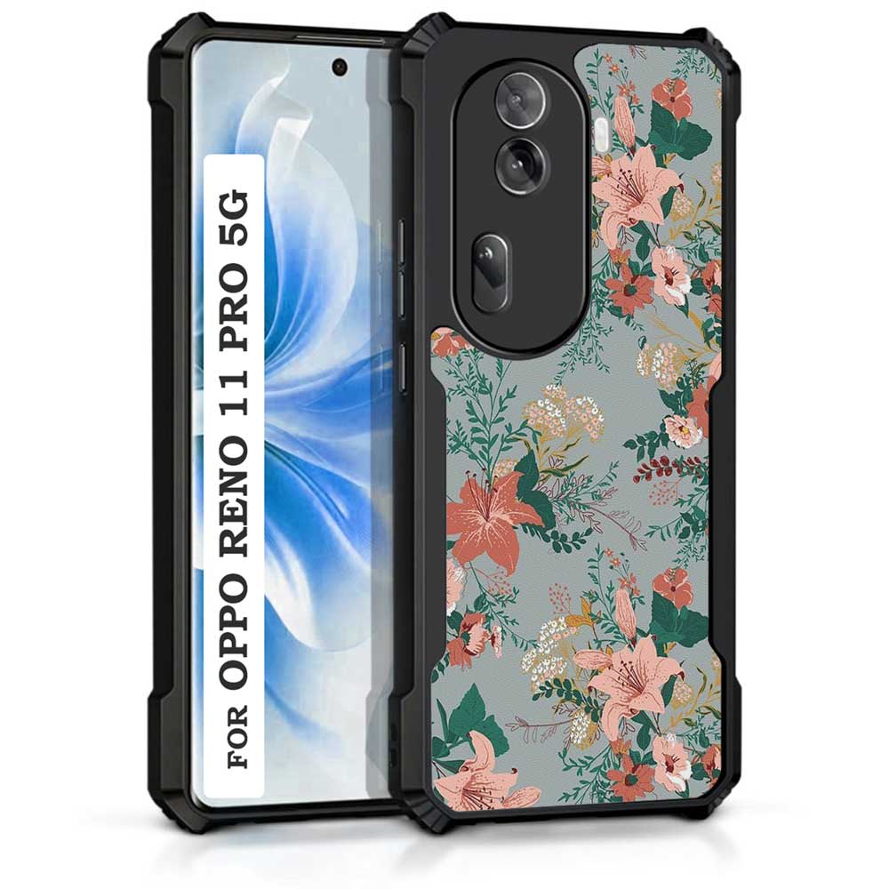 Coberta Back Cover For Oppo Reno 11 Pro 5G Back Cover Case - Bluish green Floral PT99 D15035